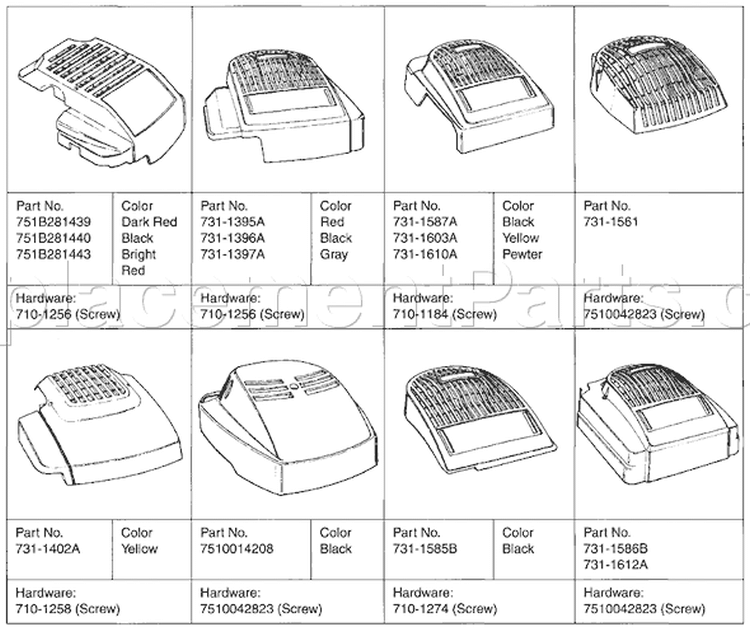 Page A Diagram and Parts List for 11A-106C401 1997 Yard Man Lawn Mower
